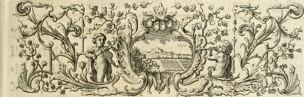 An illustration from Vollständiges Diarium von den merckwürdigsten Begebenheiten die sich vor, in und nach der höchst-beglückten Wahl und Crönung des allerdurchlauchtigsten, grossmächtigsten und unüberwindlichsten Fürsten und Herrn, Herrn Carls des VII., erwehlten Römischen Kaysers ... im gantzen Heil. Röm. Reich, und sonderlich in dieser freyen Reichs- und Wahl-Stadt Franckfurt am Mayn zugetragen : nebst umständlicher Beschreibung der Ein- und Aufzüge, Freuden-Feste, und übrigen feyerlichen Handlungen, sammt vielen Urkunden, Portraits, und andern Kupferstichen : auch einem Anhang von Beylagen, und ausführlichem Register .., 1742, leaf 96