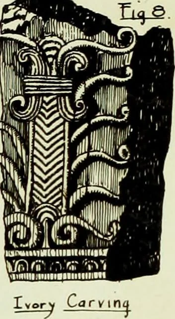 An illustration from The volute in architecture and architectural decoration with particular reference to its introduction into the Ionic order, 1918, leaf 52