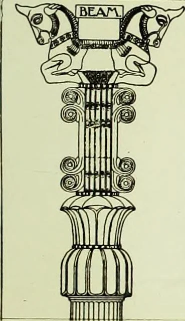 An illustration from The volute in architecture and architectural decoration with particular reference to its introduction into the Ionic order, 1918, leaf 52