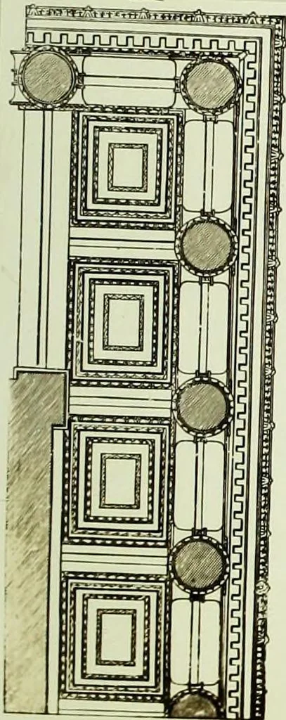 An illustration from The volute in architecture and architectural decoration with particular reference to its introduction into the Ionic order, 1918, leaf 74