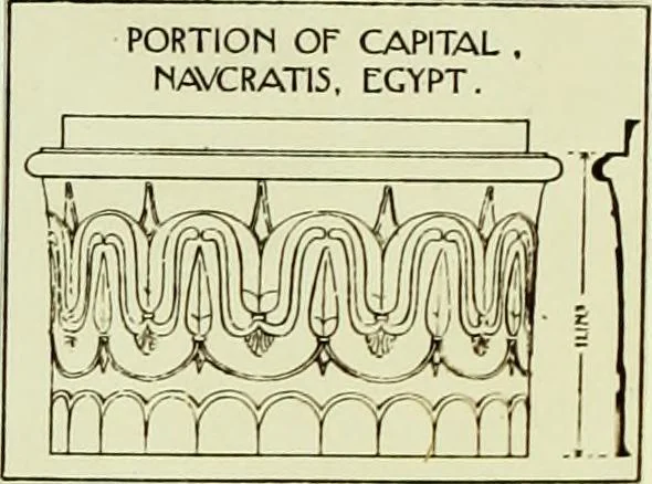 An illustration from The volute in architecture and architectural decoration with particular reference to its introduction into the Ionic order, 1918, leaf 84