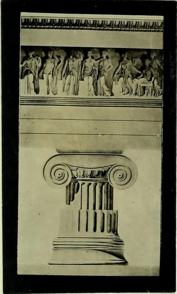 An illustration from The volute in architecture and architectural decoration with particular reference to its introduction into the Ionic order, 1918, leaf 88