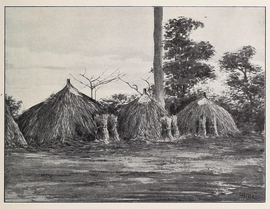 An illustration from Vom Kongo zum Ubangi; meine zweite Reise in Mittelafrika, 1910, leaf 43