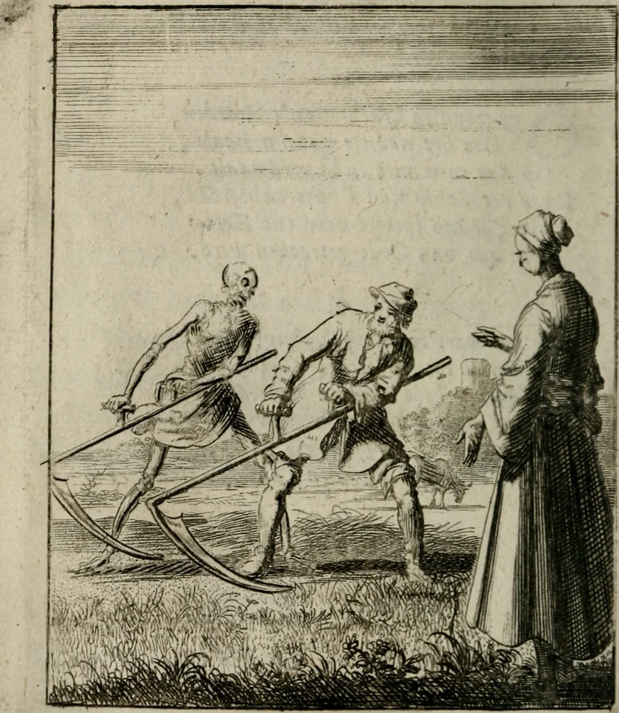 An illustration from Voncken der liefde Jesu, van het Godt-begerende zielen-vuur : zynde bloemetjes der saalige hoope, tot verheugelykheid der wandelaars, langs den weg, na vreeden-ryk : een behelsinge van vyftig sinne-beelden, met hunne, daar op speelende, verssen, en heylige spreuken, 1696, leaf 211
