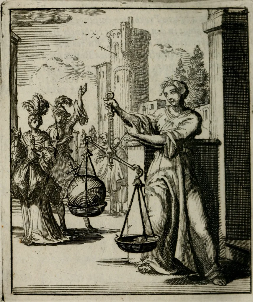 An illustration from Voncken der liefde Jesu, van het Godt-begerende zielen-vuur : zynde bloemetjes der saalige hoope, tot verheugelykheid der wandelaars, langs den weg, na vreeden-ryk : een behelsinge van vyftig sinne-beelden, met hunne, daar op speelende, verssen, en heylige spreuken, 1696, leaf 55