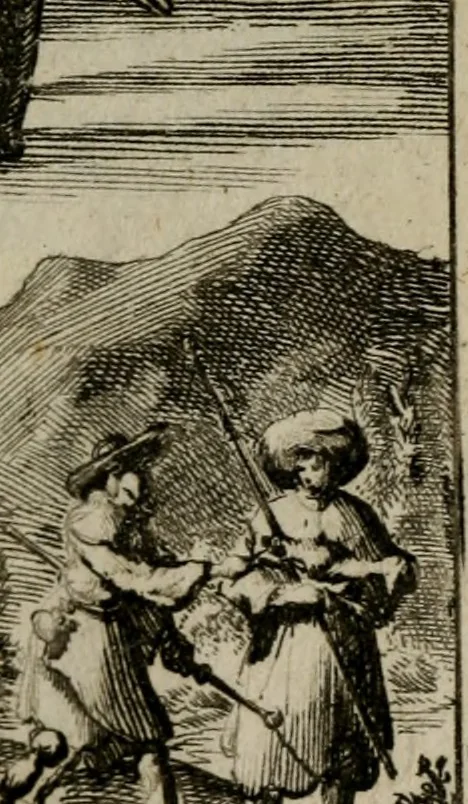 An illustration from Voncken der liefde Jesu, van het Godt-begerende zielen-vuur : zynde bloemetjes der saalige hoope, tot verheugelykheid der wandelaars, langs den weg, na vreeden-ryk : een behelsinge van vyftig sinne-beelden, met hunne, daar op speelende, verssen, en heylige spreuken, 1696, leaf 6
