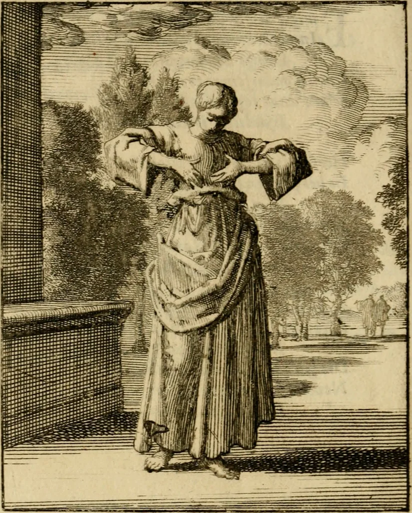 An illustration from Voncken der liefde Jesu, van het Godtbegerende zielenvier : bloemitjes der salige hoope, tot verheugelykheid der wandelaars langs den weg, na vreden ryk : een behelsinge van vyftig sinne-beelden, met hunne daar op spelende verssen, en heylige spreuken, 1687, leaf 147