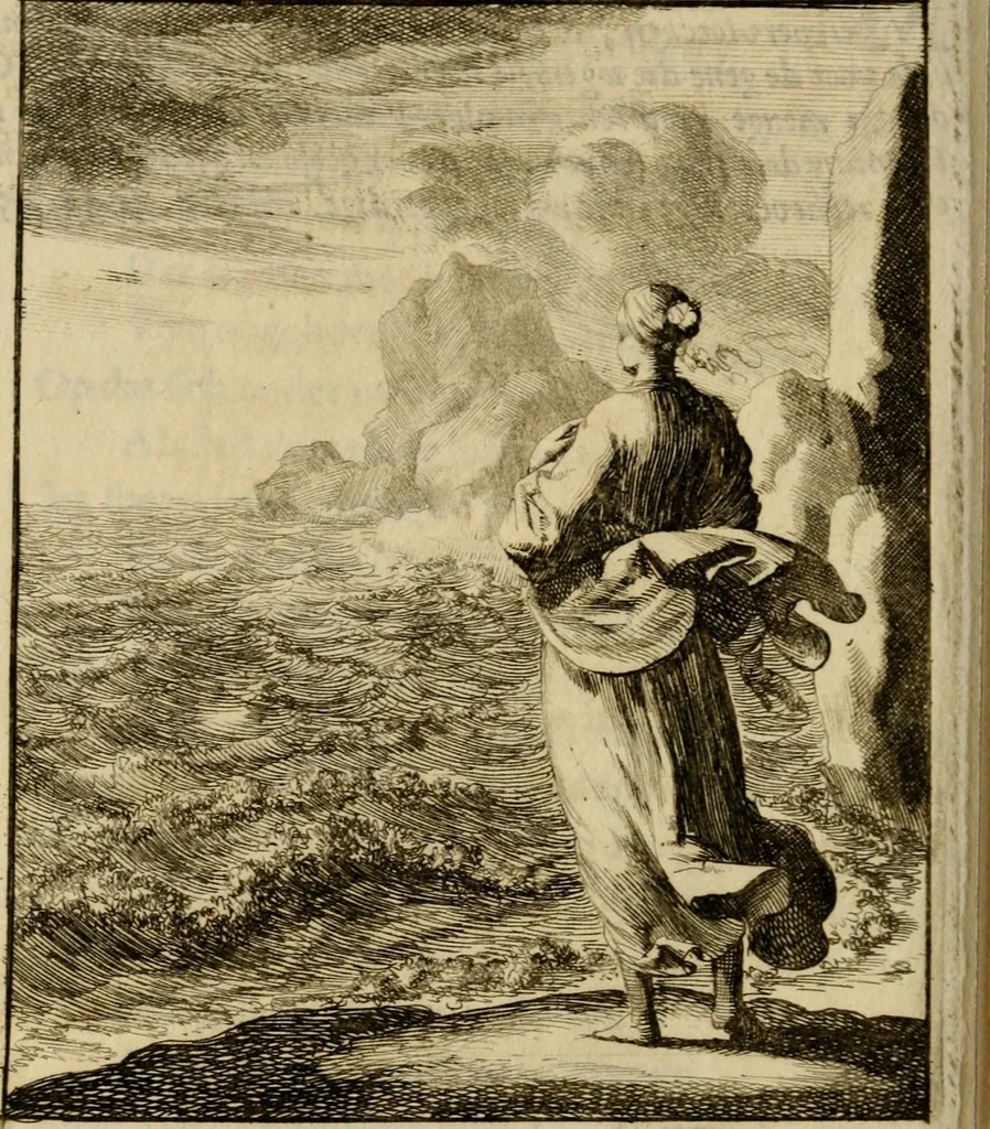 An illustration from Voncken der liefde Jesu, van het Godtbegerende zielenvier : bloemitjes der salige hoope, tot verheugelykheid der wandelaars langs den weg, na vreden ryk : een behelsinge van vyftig sinne-beelden, met hunne daar op spelende verssen, en heylige spreuken, 1687, leaf 179
