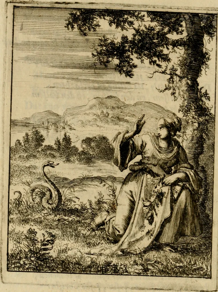 An illustration from Voncken der liefde Jesu, van het Godtbegerende zielenvier : bloemitjes der salige hoope, tot verheugelykheid der wandelaars langs den weg, na vreden ryk : een behelsinge van vyftig sinne-beelden, met hunne daar op spelende verssen, en heylige spreuken, 1687, leaf 189