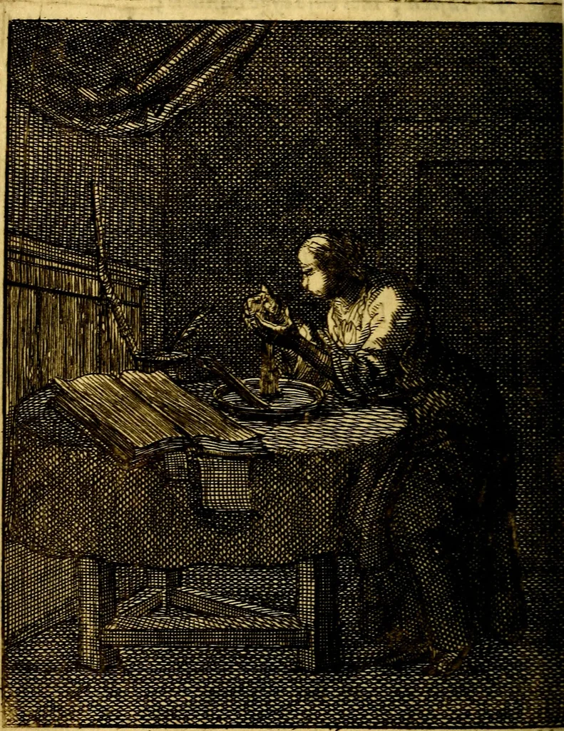 An illustration from Voncken der liefde Jesu : van het Godtbegerende zielenvier : bloemitjes der salige hoope, tot verheugelykheid der wandelaars langs den weg, na vreden ryk : een behelsinge van vyftig sinne-beelden, met hunne daar op spelende verssen, en heylige spreuken, 1687, leaf 119