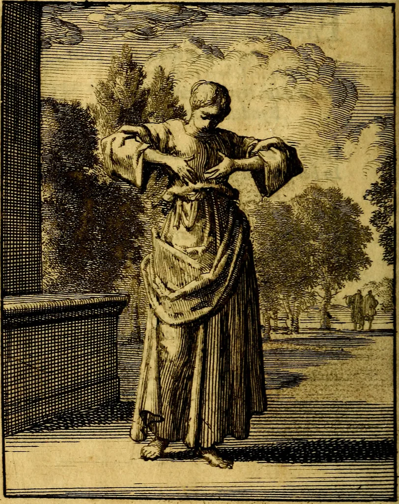An illustration from Voncken der liefde Jesu : van het Godtbegerende zielenvier : bloemitjes der salige hoope, tot verheugelykheid der wandelaars langs den weg, na vreden ryk : een behelsinge van vyftig sinne-beelden, met hunne daar op spelende verssen, en heylige spreuken, 1687, leaf 149