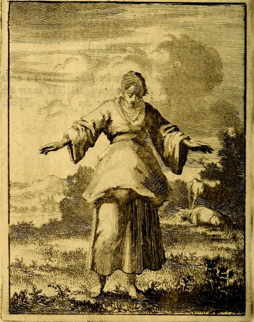 An illustration from Voncken der liefde Jesu : van het Godtbegerende zielenvier : bloemitjes der salige hoope, tot verheugelykheid der wandelaars langs den weg, na vreden ryk : een behelsinge van vyftig sinne-beelden, met hunne daar op spelende verssen, en heylige spreuken, 1687, leaf 167
