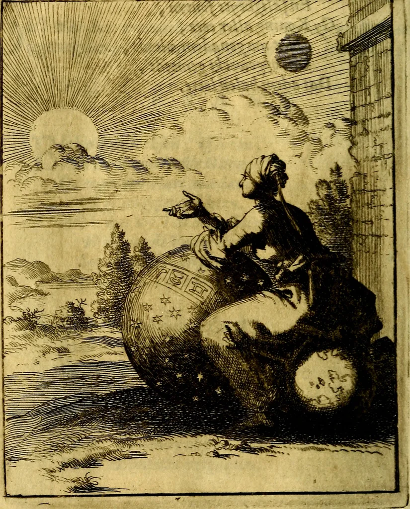 An illustration from Voncken der liefde Jesu : van het Godtbegerende zielenvier : bloemitjes der salige hoope, tot verheugelykheid der wandelaars langs den weg, na vreden ryk : een behelsinge van vyftig sinne-beelden, met hunne daar op spelende verssen, en heylige spreuken, 1687, leaf 227