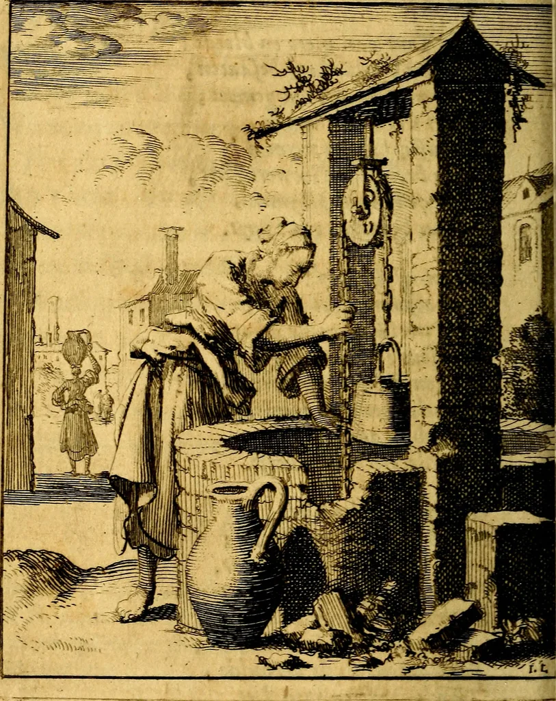 An illustration from Voncken der liefde Jesu : van het Godtbegerende zielenvier : bloemitjes der salige hoope, tot verheugelykheid der wandelaars langs den weg, na vreden ryk : een behelsinge van vyftig sinne-beelden, met hunne daar op spelende verssen, en heylige spreuken, 1687, leaf 51