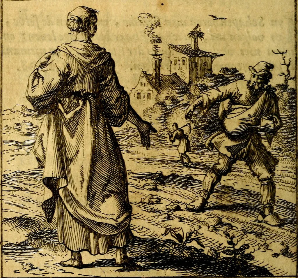 An illustration from Voncken der liefde Jesu : van het Godtbegerende zielenvier : bloemitjes der salige hoope, tot verheugelykheid der wandelaars langs den weg, na vreden ryk : een behelsinge van vyftig sinne-beelden, met hunne daar op spelende verssen, en heylige spreuken, 1687, leaf 67