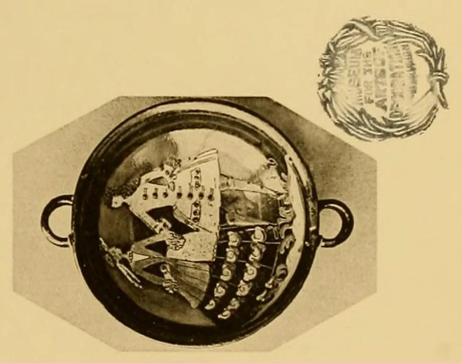 An illustration from Von der Wiege bis zum Grabe : ein Beitrag zur sächsischen Volkskunst, 1900, leaf 127