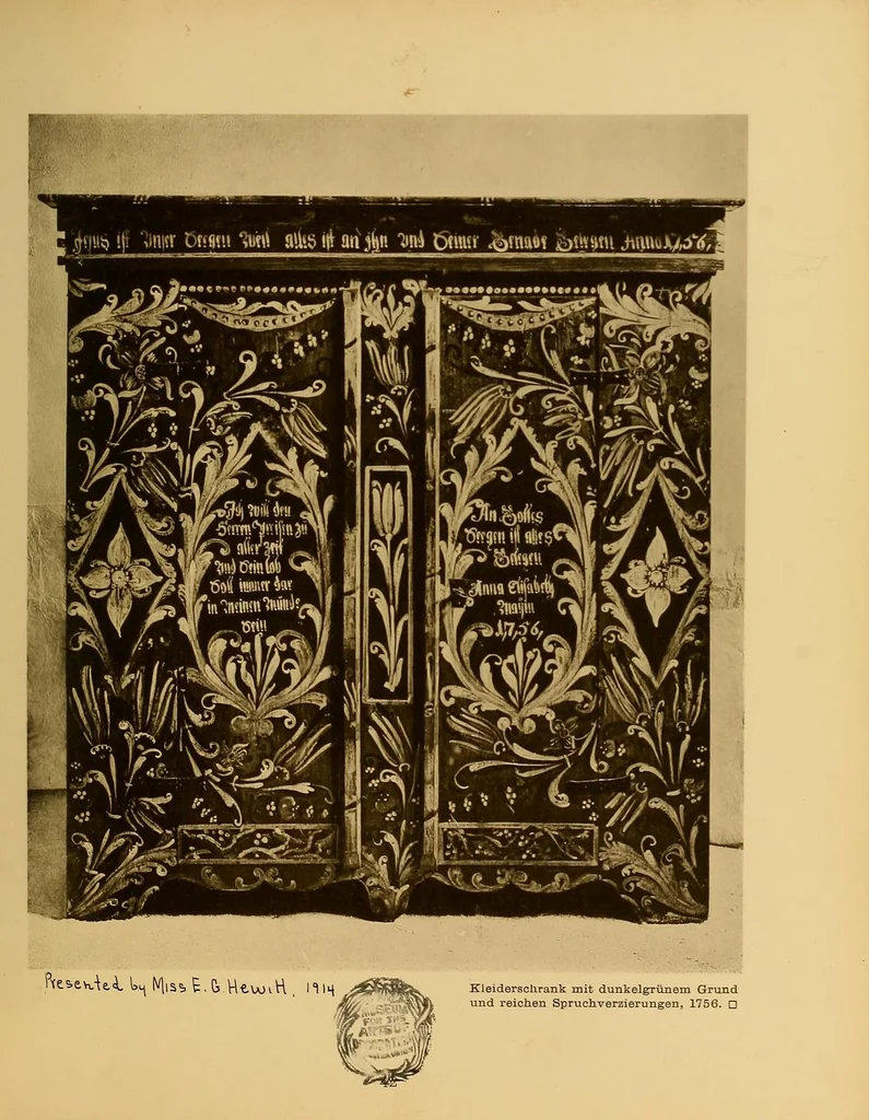 An illustration from Von der Wiege bis zum Grabe : ein Beitrag zur sächsischen Volkskunst, 1900, leaf 99