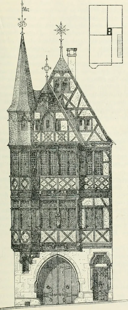 An illustration from Von deutscher Kunst : gesammelte Aufsätze und nachgelassene Schriften, 1910, leaf 182