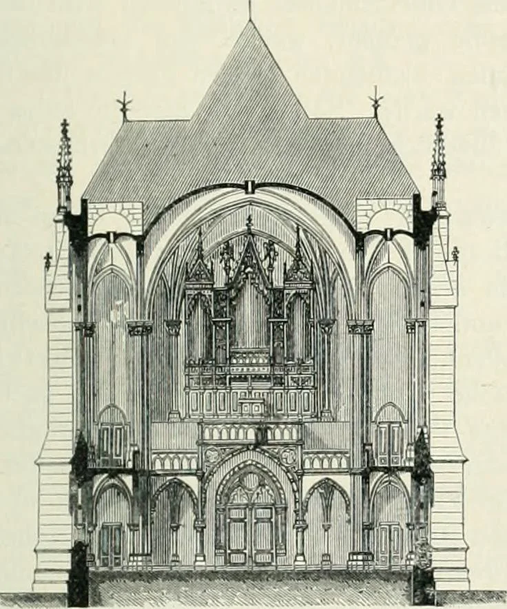 An illustration from Von deutscher Kunst : gesammelte Aufsätze und nachgelassene Schriften, 1910, leaf 320
