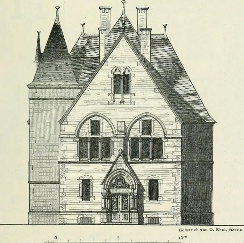 An illustration from Von deutscher Kunst : gesammelte Aufsätze und nachgelassene Schriften, 1910, leaf 326