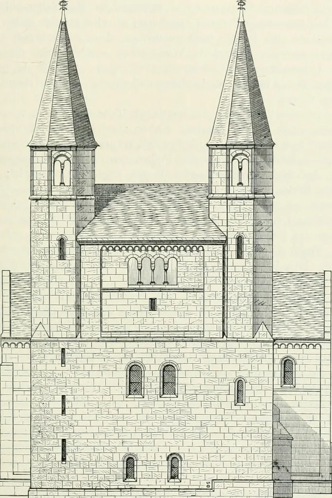 An illustration from Von deutscher Kunst : gesammelte Aufsätze und nachgelassene Schriften, 1910, leaf 390