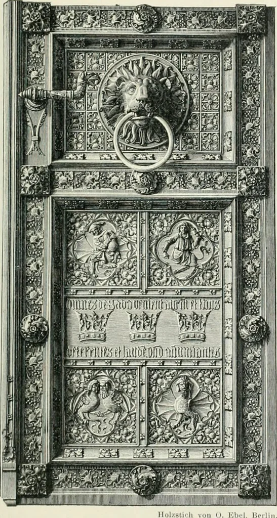 An illustration from Von deutscher Kunst : gesammelte Aufsätze und nachgelassene Schriften, 1910, leaf 416
