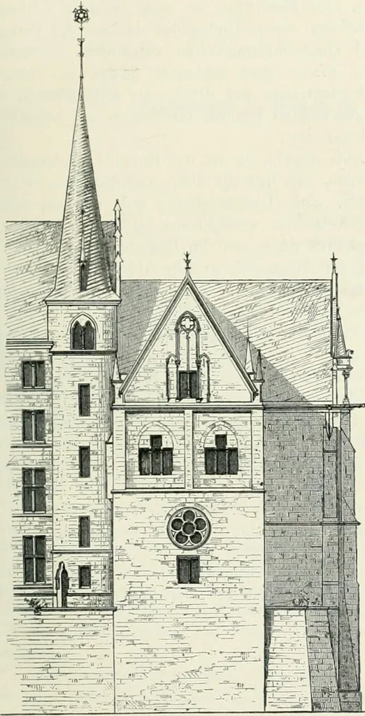 An illustration from Von deutscher Kunst : gesammelte Aufsätze und nachgelassene Schriften, 1910, leaf 424