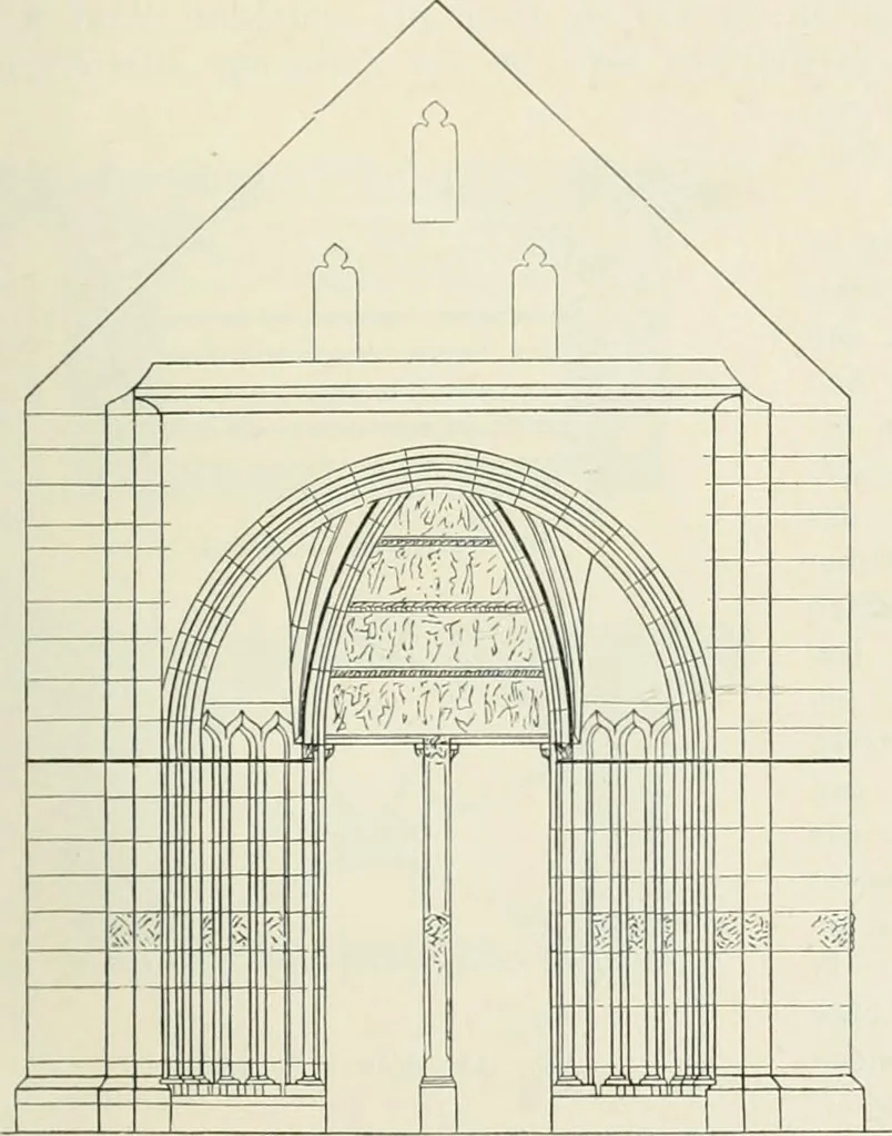 An illustration from Von deutscher Kunst : gesammelte Aufsätze und nachgelassene Schriften, 1910, leaf 462