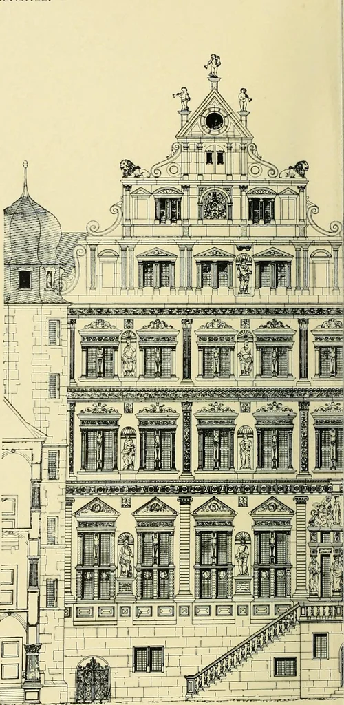 An illustration from Von deutscher Kunst : gesammelte Aufsätze und nachgelassene Schriften, 1910, leaf 475
