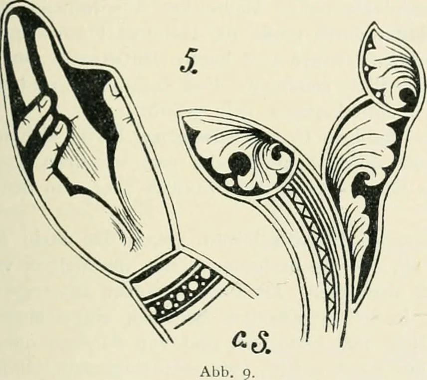 An illustration from Von deutscher Kunst : gesammelte Aufsätze und nachgelassene Schriften, 1910, leaf 48