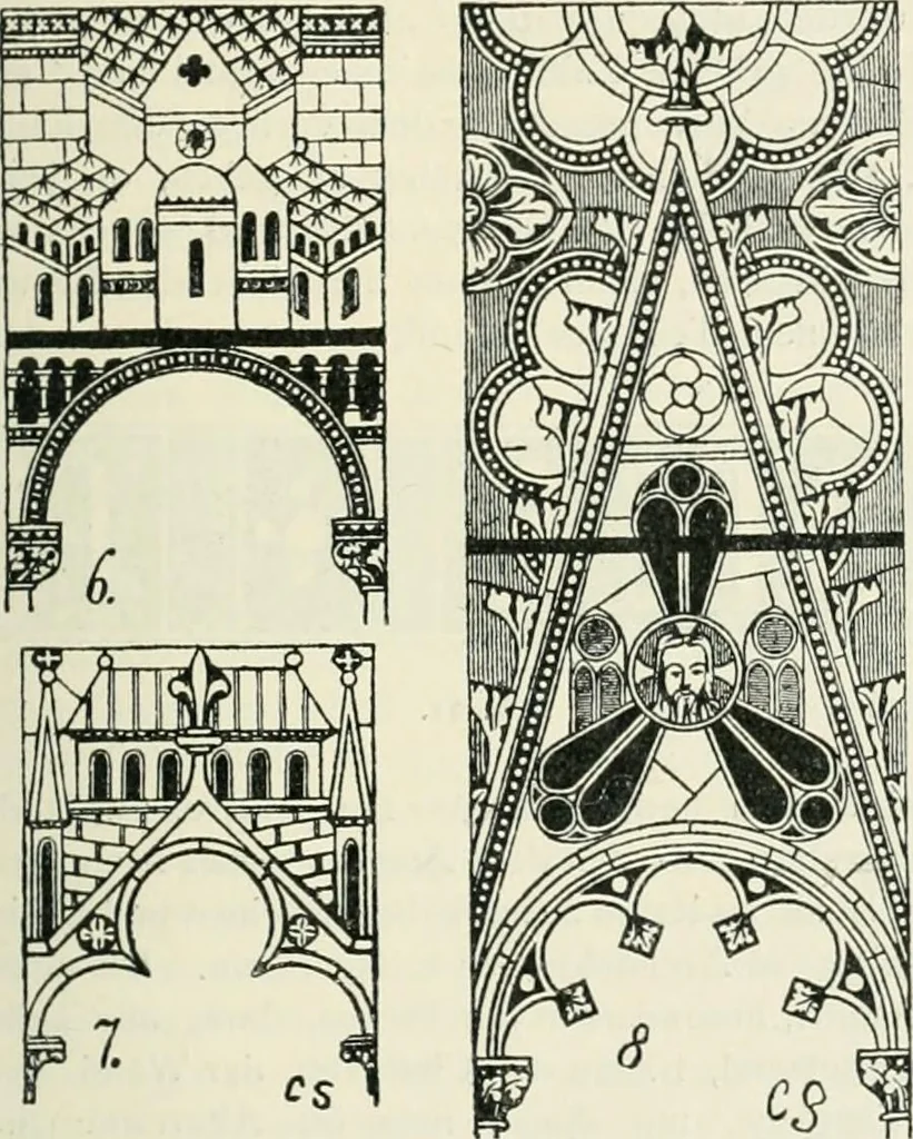 An illustration from Von deutscher Kunst : gesammelte Aufsätze und nachgelassene Schriften, 1910, leaf 56