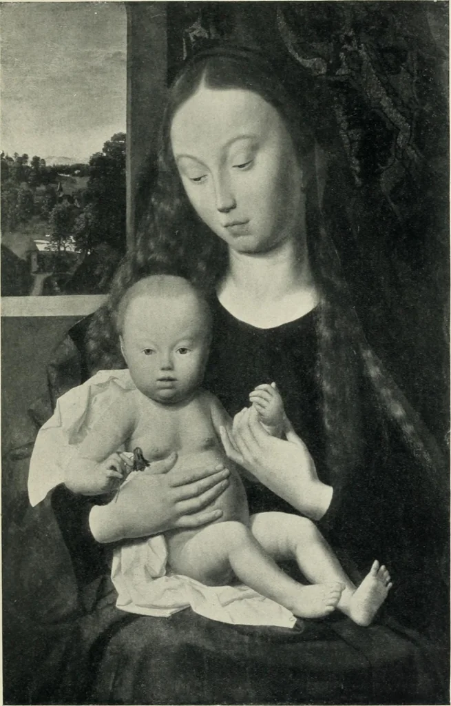 An illustration from Von Eyck bis Bruegel, studien zur geschichte der niederländischen malerei, 1916, leaf 100