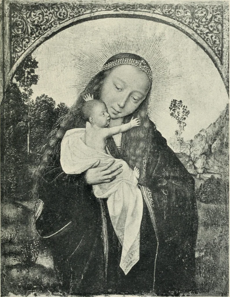 An illustration from Von Eyck bis Bruegel, studien zur geschichte der niederländischen malerei, 1916, leaf 140