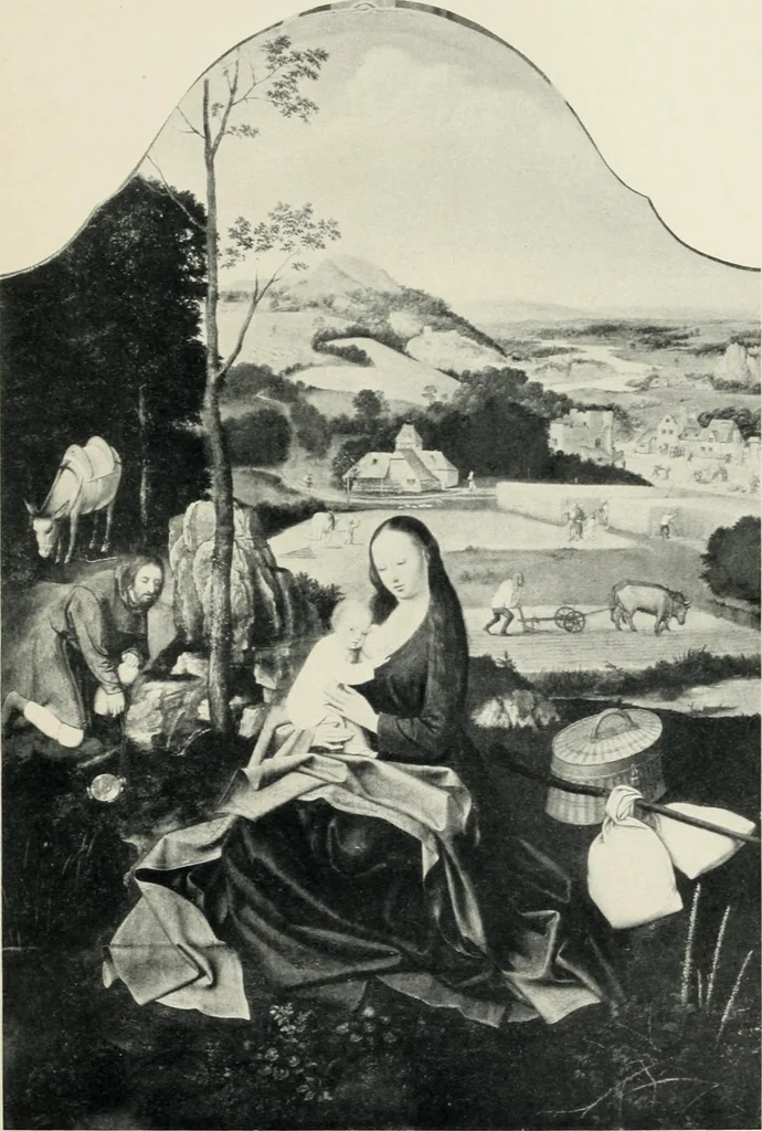 An illustration from Von Eyck bis Bruegel, studien zur geschichte der niederländischen malerei, 1916, leaf 156