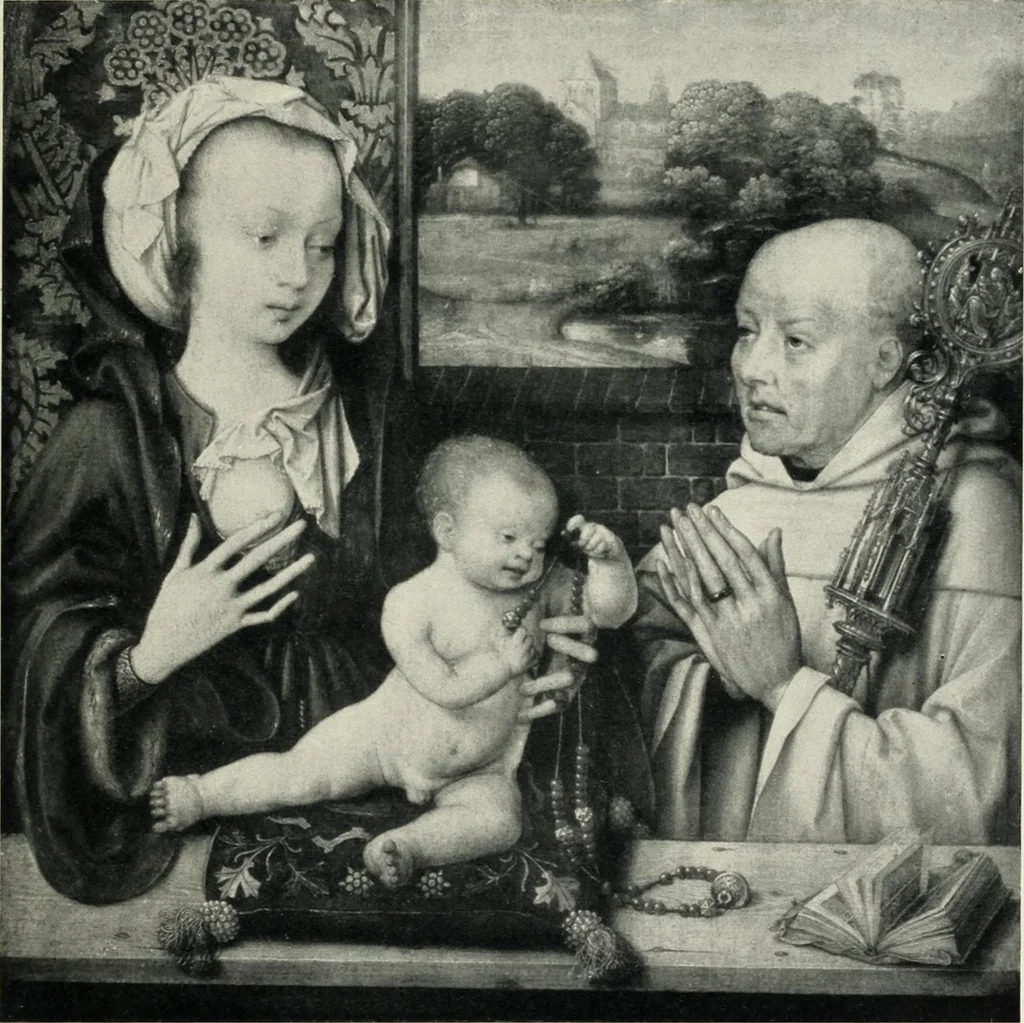 An illustration from Von Eyck bis Bruegel, studien zur geschichte der niederländischen malerei, 1916, leaf 162