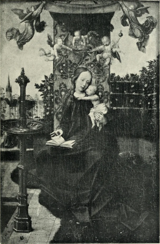 An illustration from Von Eyck bis Bruegel, studien zur geschichte der niederländischen malerei, 1916, leaf 178