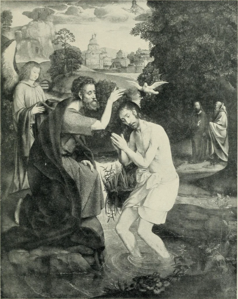 An illustration from Von Eyck bis Bruegel, studien zur geschichte der niederländischen malerei, 1916, leaf 200