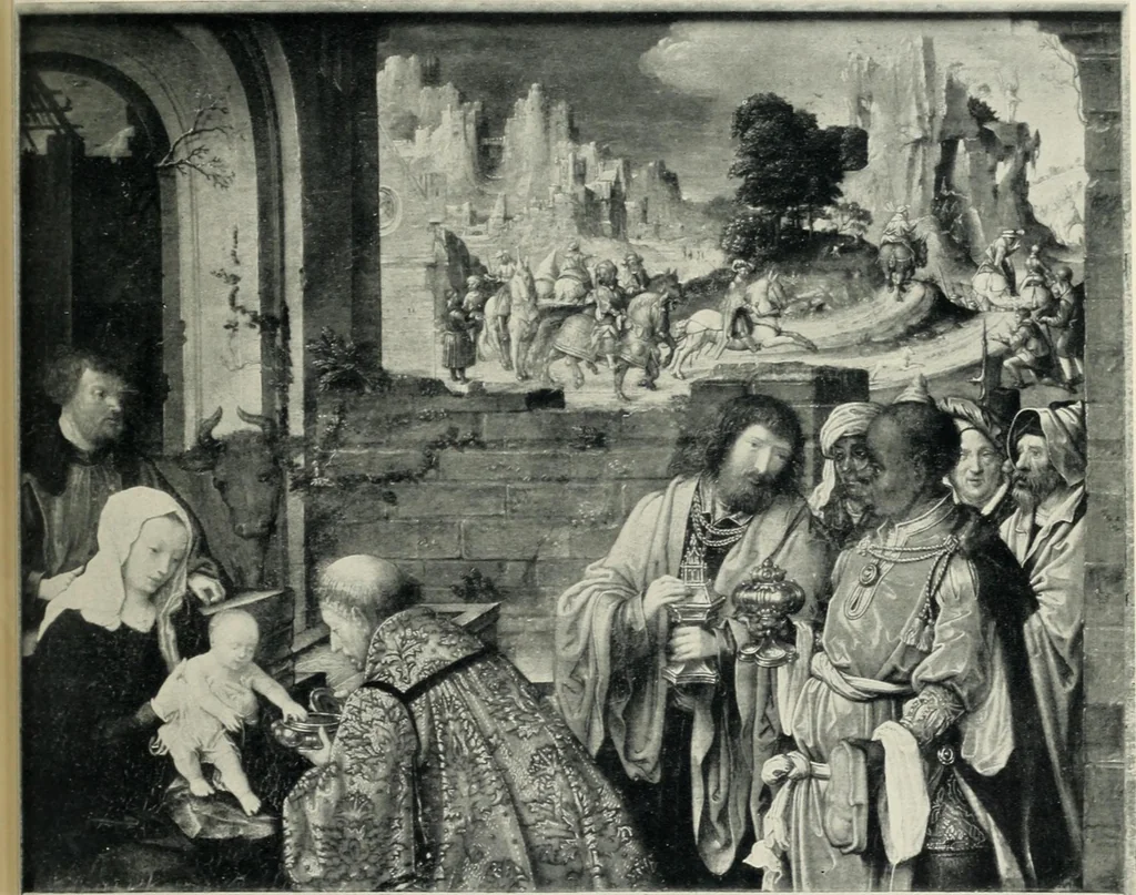 An illustration from Von Eyck bis Bruegel, studien zur geschichte der niederländischen malerei, 1916, leaf 224