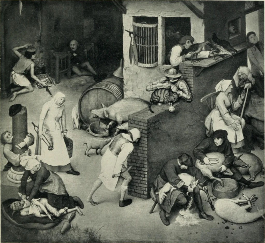 An illustration from Von Eyck bis Bruegel, studien zur geschichte der niederländischen malerei, 1916, leaf 240