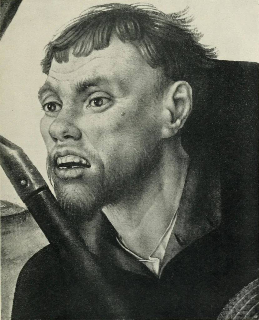 An illustration from Von Eyck bis Bruegel, studien zur geschichte der niederländischen malerei, 1916, leaf 72