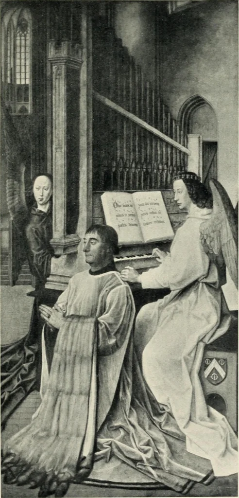 An illustration from Von Eyck bis Bruegel, studien zur geschichte der niederländischen malerei, 1916, leaf 78