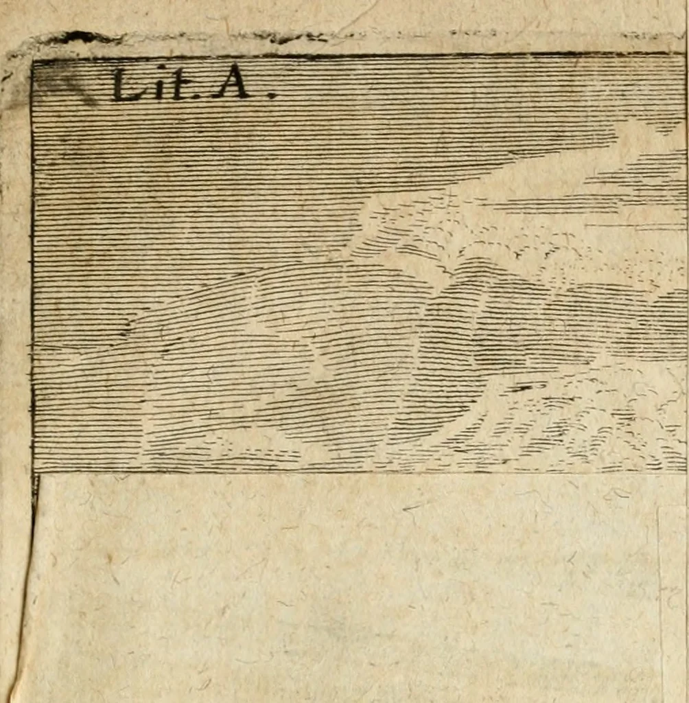 An illustration from Von Himmeln entzündete und, durch allgemeinen Zuruff der Erde, sich himmelwerts erschwingende Frolockungs-Flammen zu höchstfeyerlichster Begängnüss dess hochzeitlichen Beylagers, bey der allerdurchleuchtigsten Majestäten Leopoldi I. Römischen Kaysers ... und Margaritae geborner Infantin von Hispanien ... : vollzogen am Fest der Empfängnüss Mariae den 8. Decemb. st. n. 1666 dess Abends, nächst vor der Kayserl. Burg, ausserhalb der Statt Wien, an dem Graben, und der neben selbigem Thor, daran gelegnen Pastey : auffs deutlichste beschrieben, und mit unterschiedlichen zum Werck dienenden Kupfferstücken gezieret und gedruckt, 1667, leaf 8