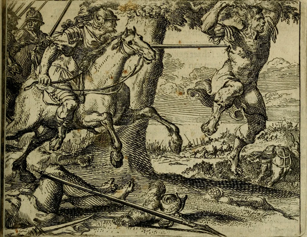 An illustration from Het voorhof der ziele : behangen met leerzaeme prenten en zinnebeelden, 1698, leaf 118