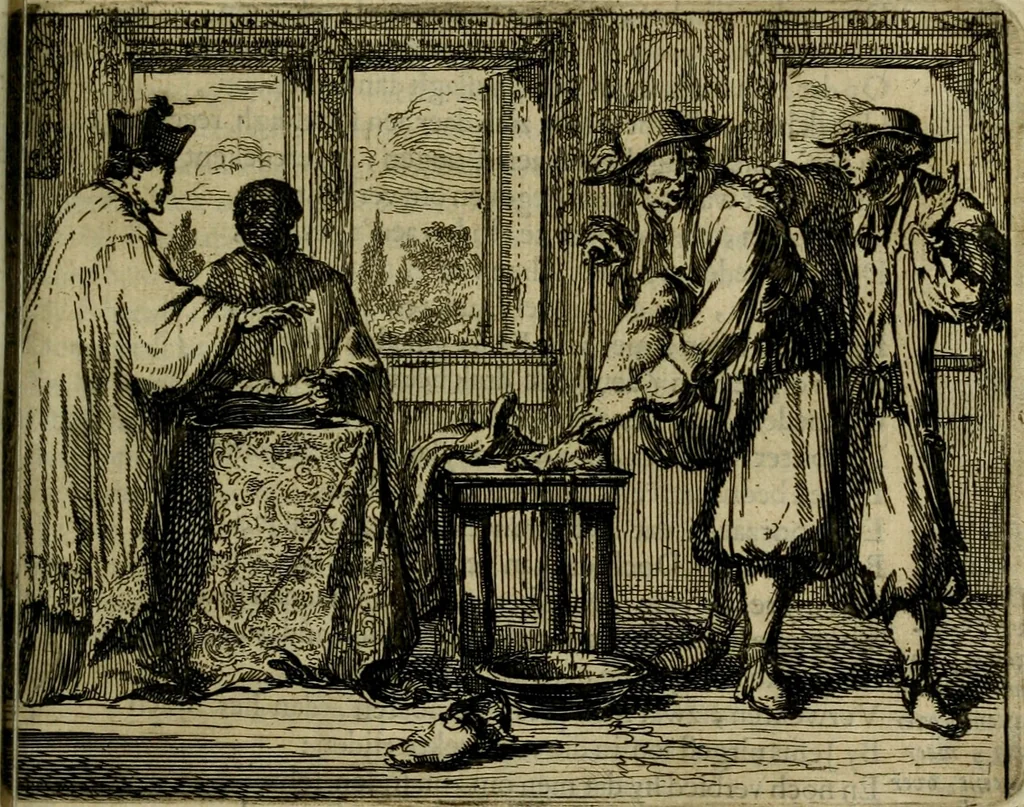 An illustration from Het voorhof der ziele : behangen met leerzaeme prenten en zinnebeelden, 1698, leaf 140