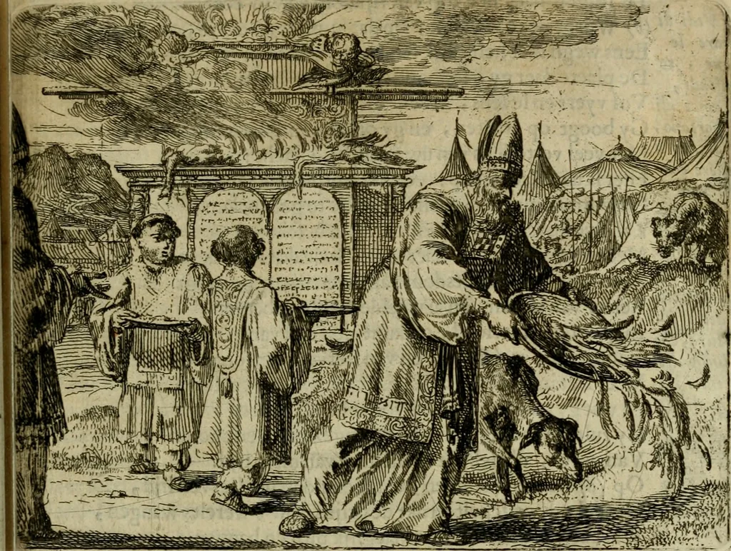 An illustration from Het voorhof der ziele : behangen met leerzaeme prenten en zinnebeelden, 1698, leaf 206