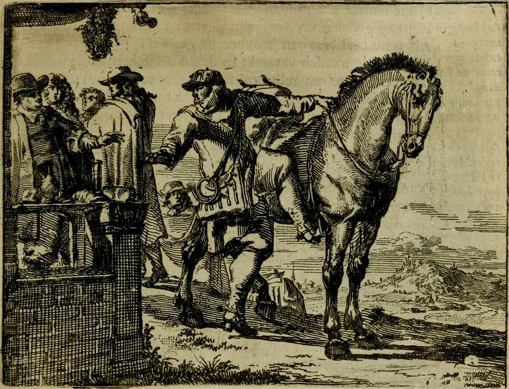 An illustration from Het voorhof der ziele : behangen met leerzaeme prenten en zinnebeelden, 1698, leaf 24