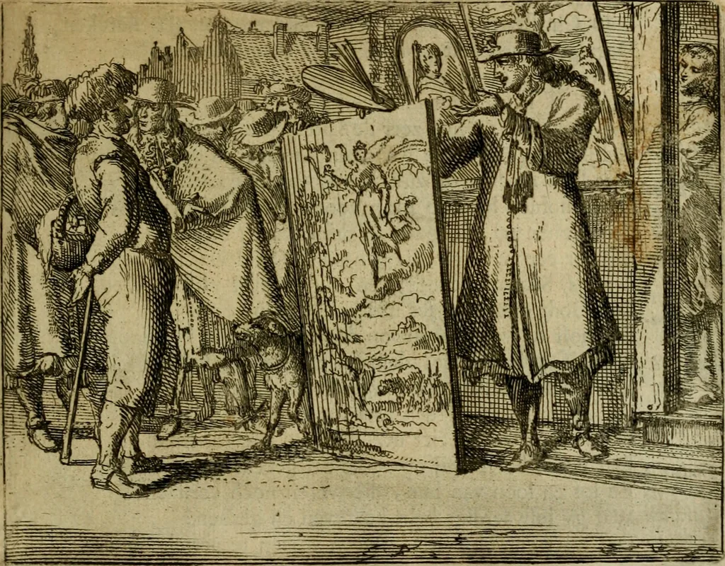 An illustration from Het voorhof der ziele : behangen met leerzaeme prenten en zinnebeelden, 1698, leaf 36