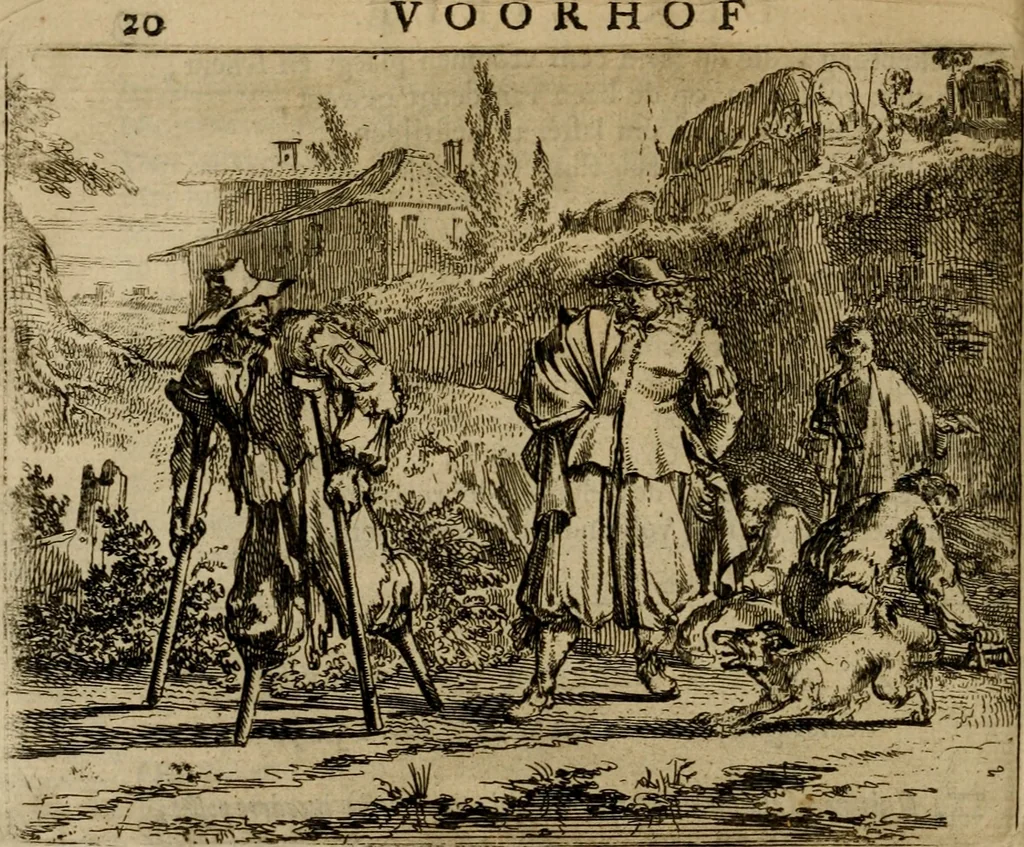 An illustration from Het voorhof der ziele : behangen met leerzaeme prenten en zinnebeelden, 1698, leaf 41