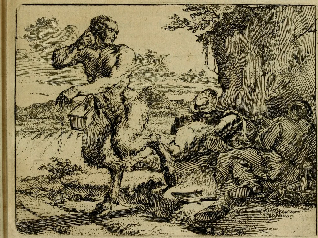 An illustration from Het voorhof der ziele : behangen met leerzaeme prenten en zinnebeelden, 1698, leaf 46
