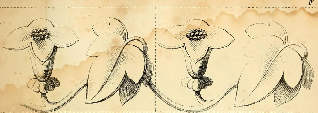 An illustration from Vorlegeblätter zum Zeichnenunterricht in Verzierungen für Volks- und Gewerbschulen, 1844, leaf 12